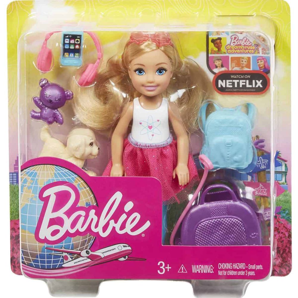 عروسک باربی سفر چلسی Barbie مدل Chelsea Travel Doll