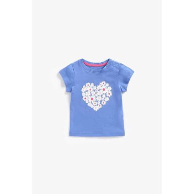 تی شرت بچه گانه دخترانه مادرکر مدل Daisy Heart