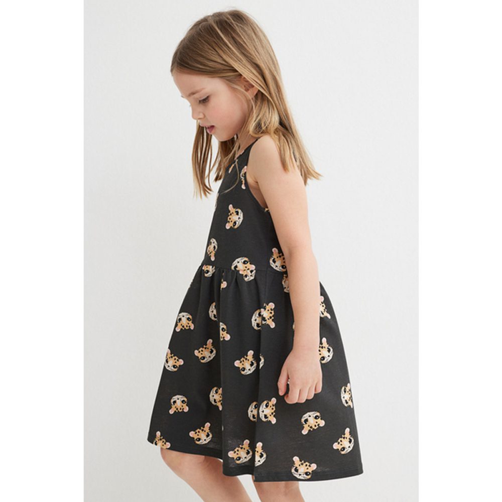 پیراهن دخترانه بچه گانه برند اچ اند ام مدل Cheetahs