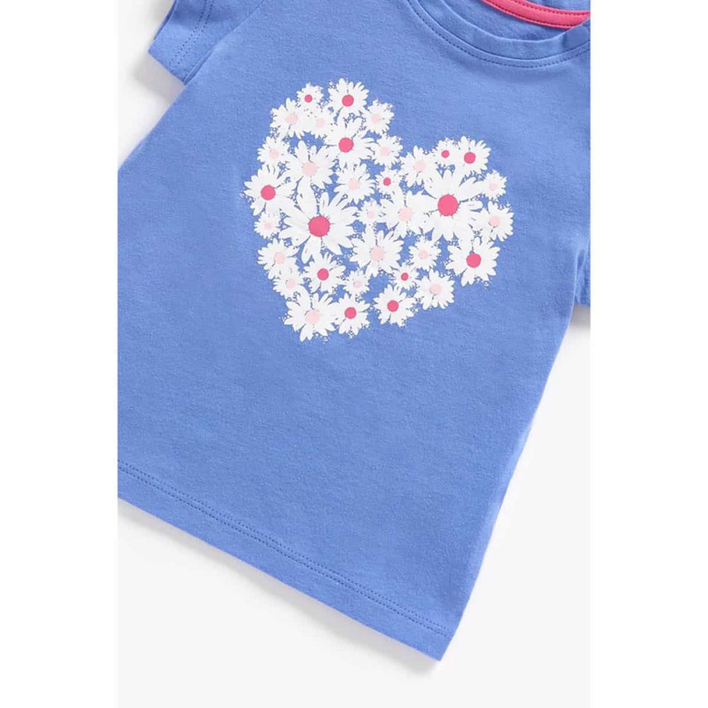 تی شرت بچه گانه دخترانه مادرکر مدل Daisy Heart