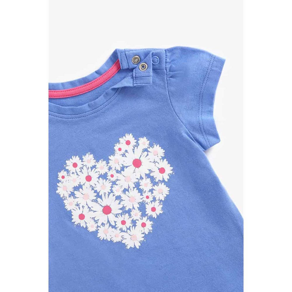 تی شرت بچه گانه دخترانه مادرکر مدل Daisy Heart