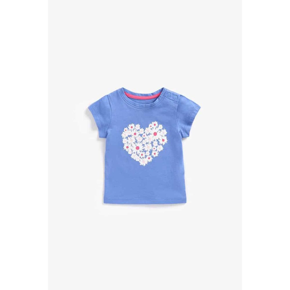 تی شرت بچه گانه دخترانه مادرکر مدل Daisy Heart