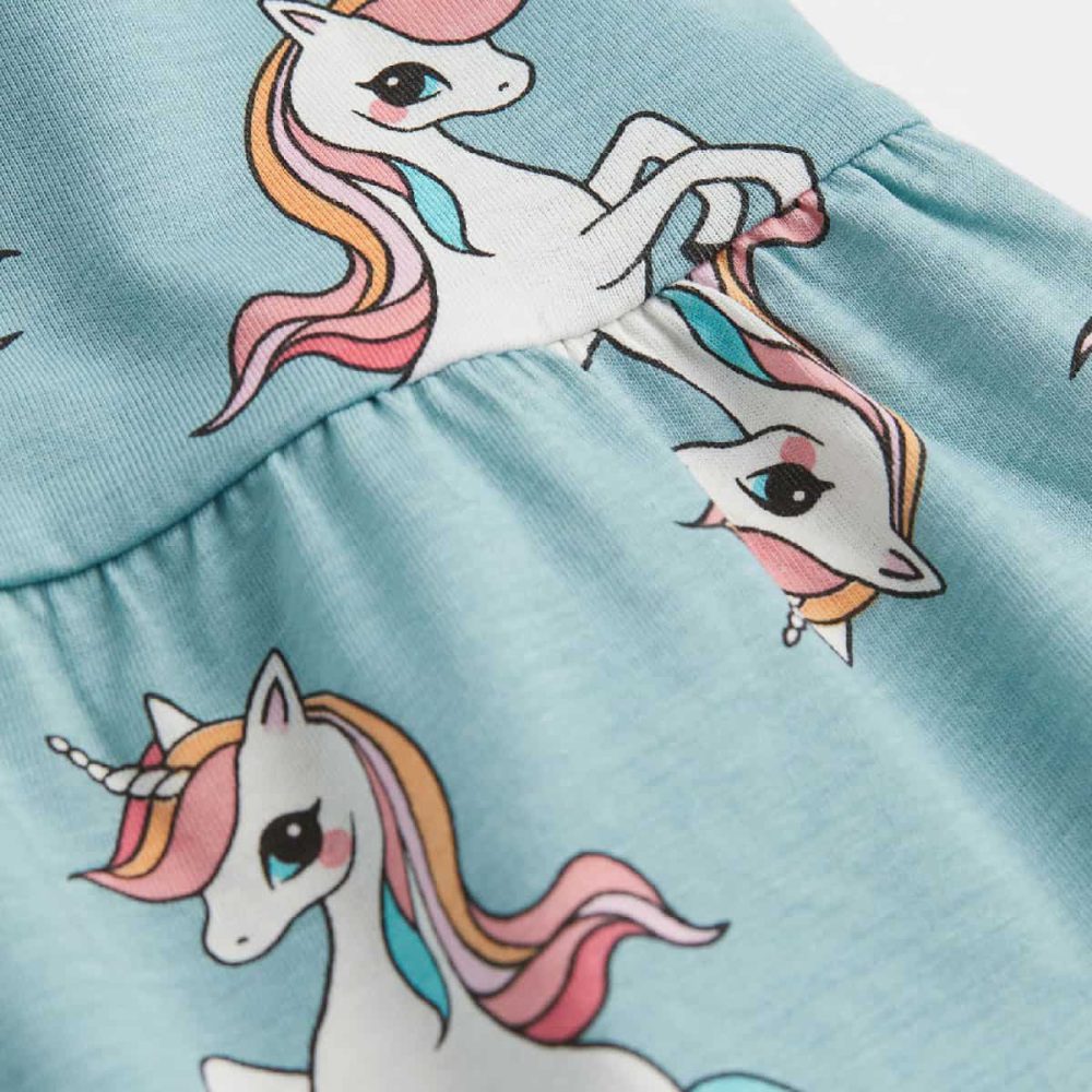 پیراهن بچه گانه دخترانه برند اچ اند ام مدل Patterned Jersey