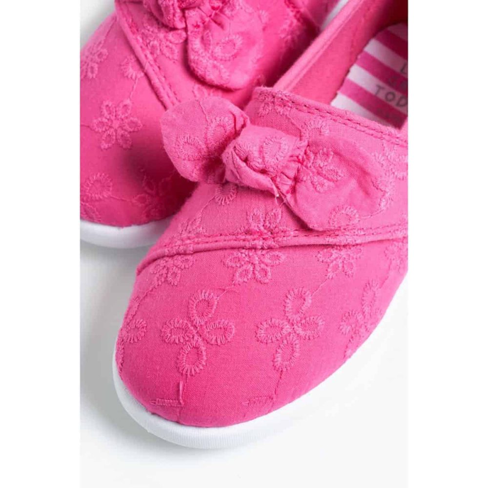 کفش بچه گانه دخترانه مادرکر مدل Pink Bow Canvas