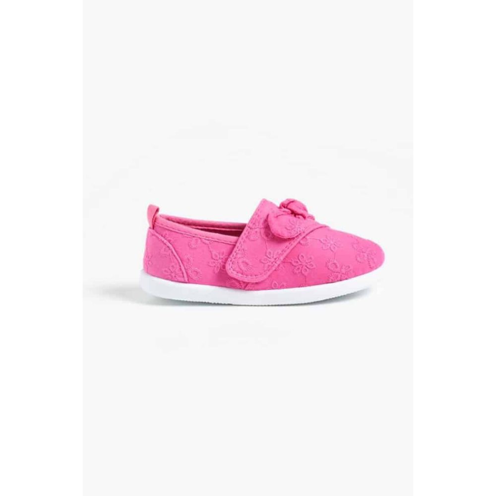 کفش بچه گانه دخترانه مادرکر مدل Pink Bow Canvas