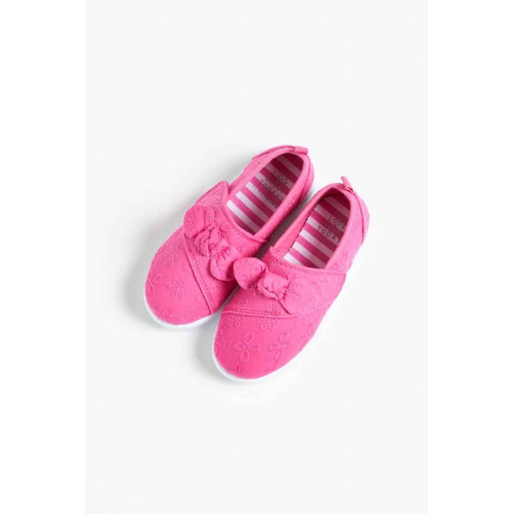 کفش بچه گانه دخترانه مادرکر مدل Pink Bow Canvas