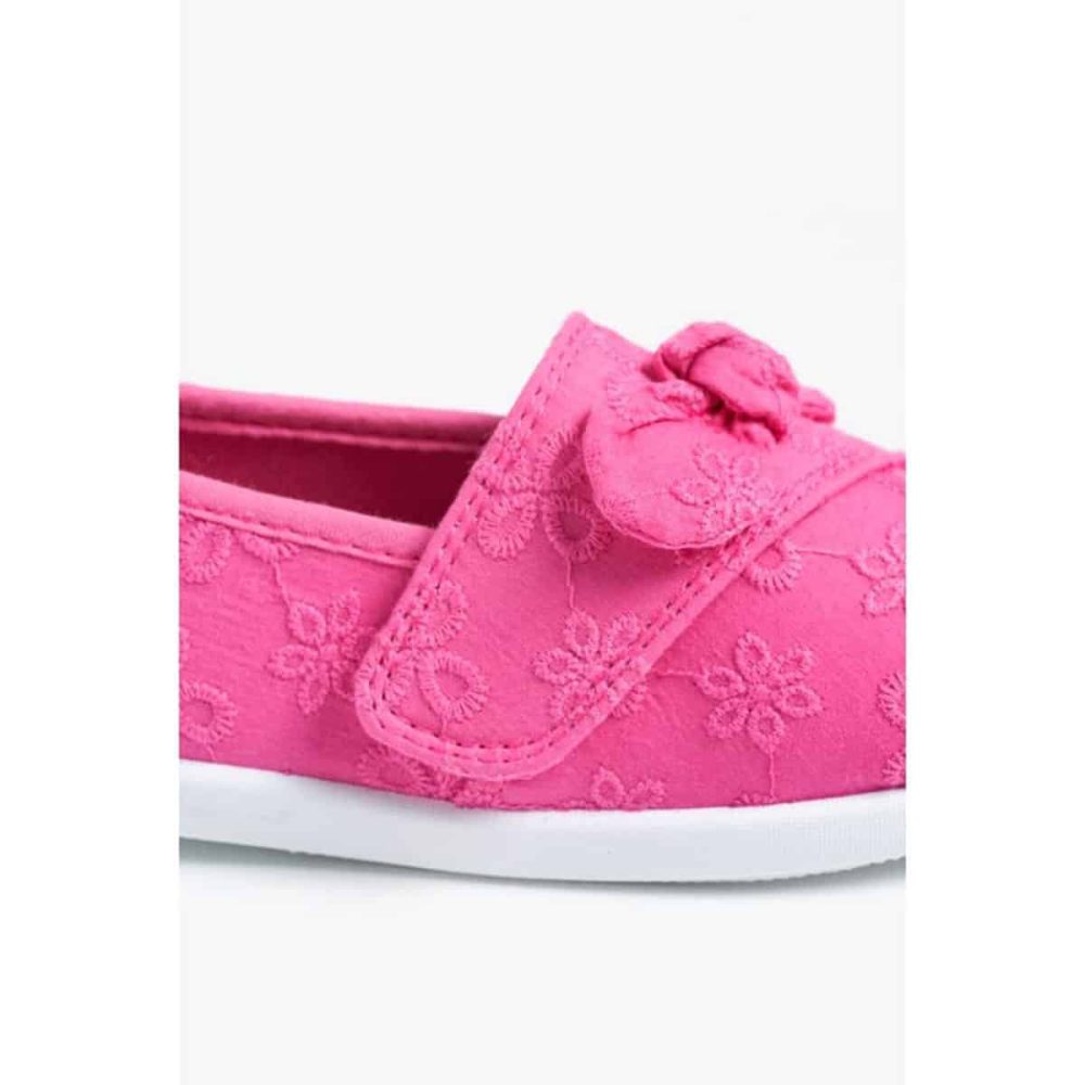 کفش بچه گانه دخترانه مادرکر مدل Pink Bow Canvas