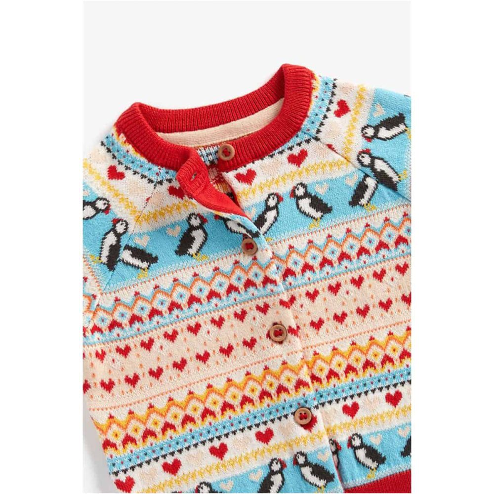 ژاکت بچه گانه دخترانه مادرکر مدل Puffin Fair Isle