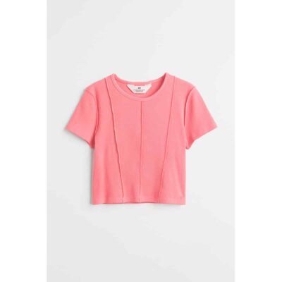 تیشرت بچه گانه دخترانه برند اچ اند ام مدل Cotton Crop Top