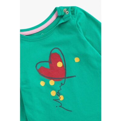 بلوز آستین بلند نوزادی مادرکر مدل Heart Print