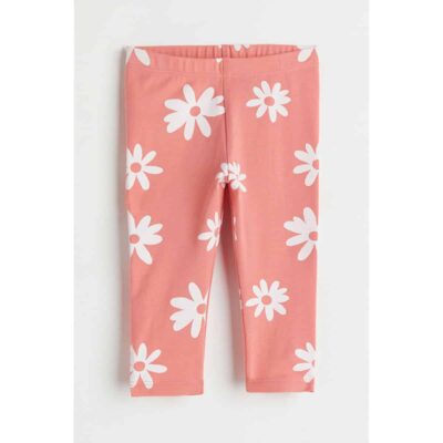 شلوار نوزادی برند اچ اند ام مدل Floral Leggings