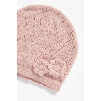 کلاه بافتنی بچه گانه دخترانه مادرکر مدل Pointelle Hat