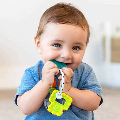 دندان گیر جغجغه ای نوزاد اینفنتینو Infantino مدل Teether Keys