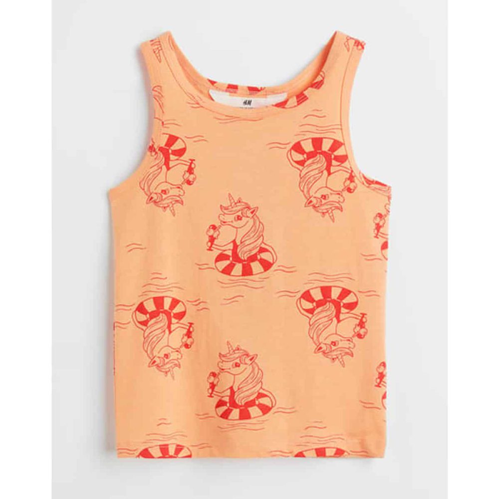 تاپ دخترانه بچه گانه برند اچ اند ام مدل Cotton Tank Top