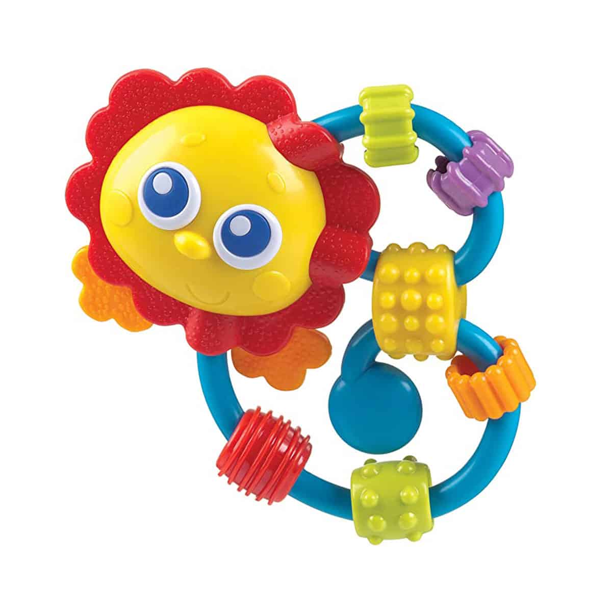 دندان گیر جغجغه ای نوزاد پلی گرو مدل Curly Critter