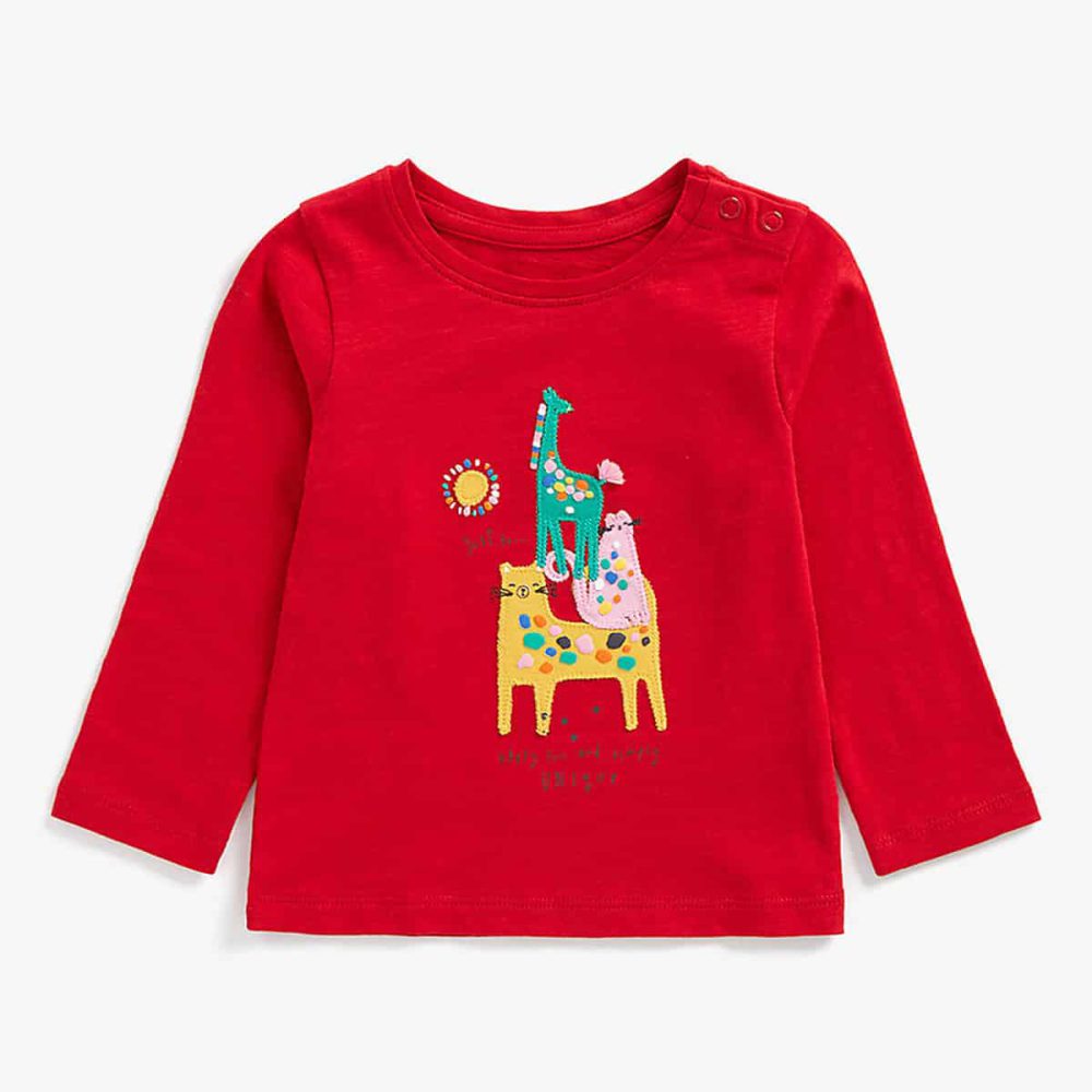 بلوز نوزادی مادرکر مدل Full Sleeves Animal