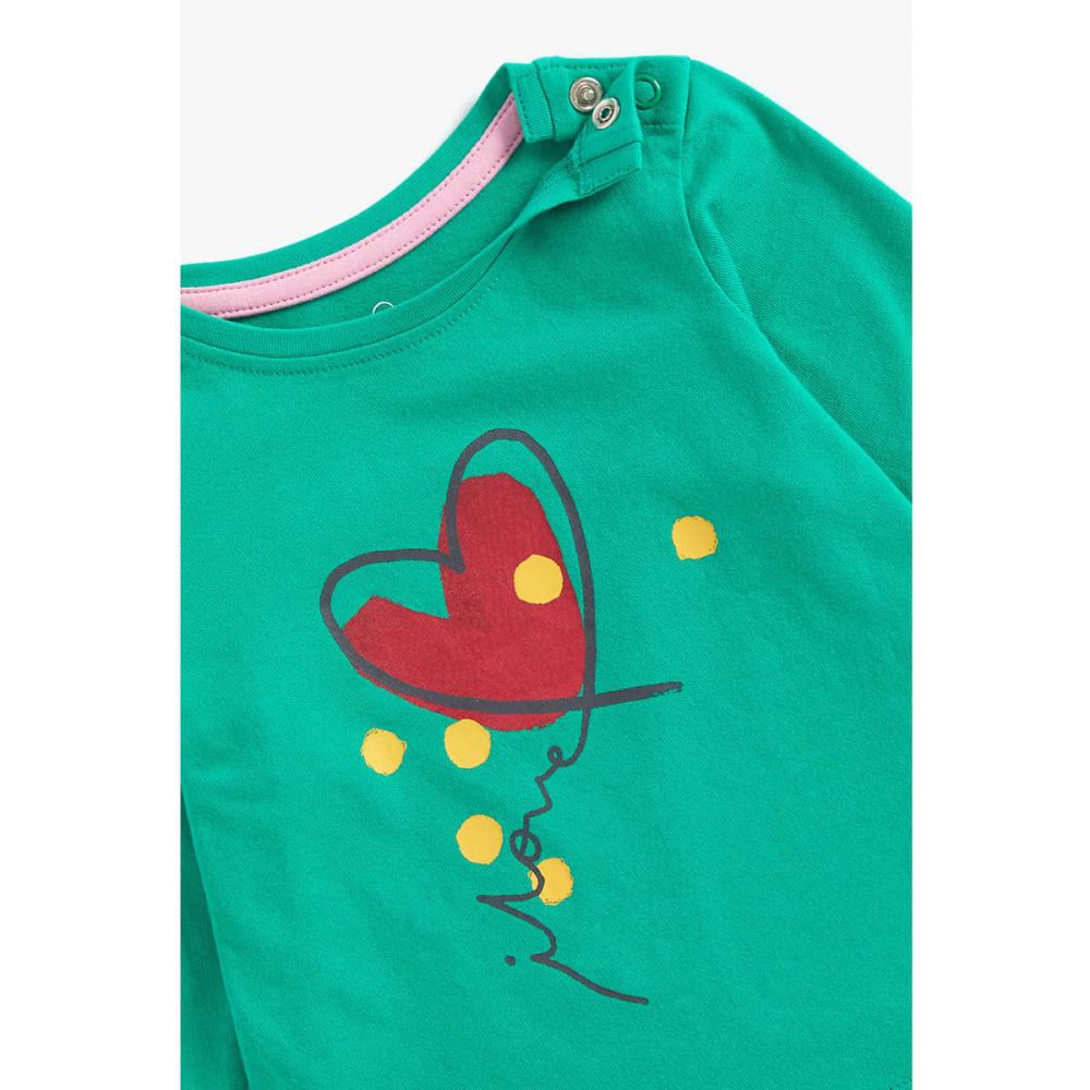 بلوز آستین بلند نوزادی مادرکر مدل Heart Print