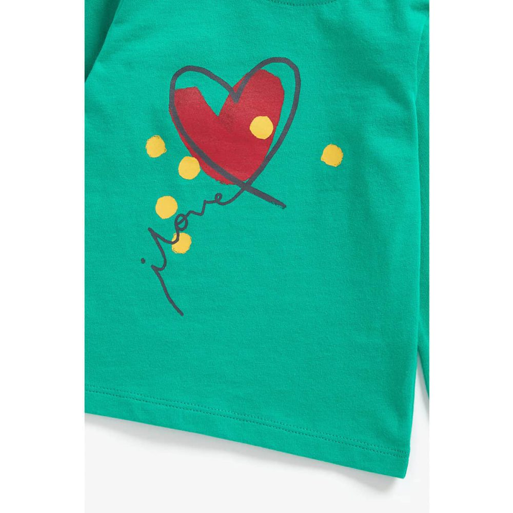 بلوز آستین بلند نوزادی مادرکر مدل Heart Print