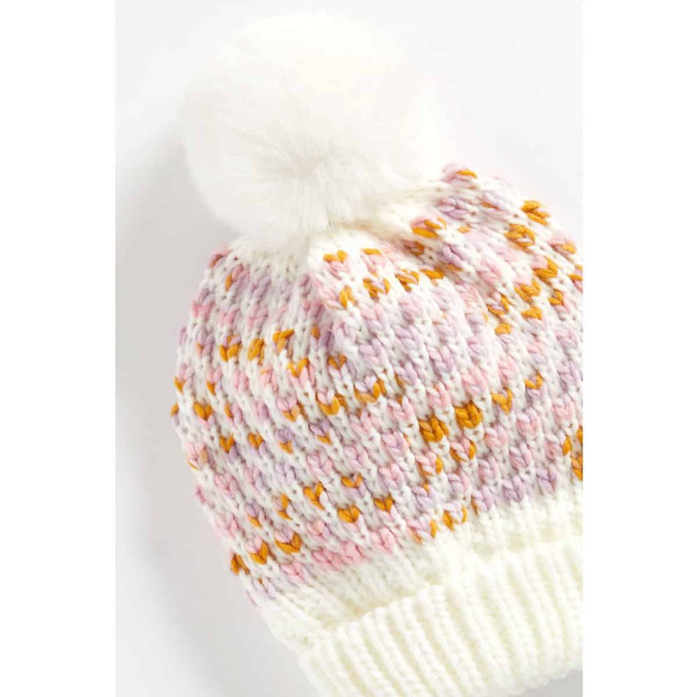 شال و کلاه بچه گانه دخترانه مادرکر مدل Chunky Knit