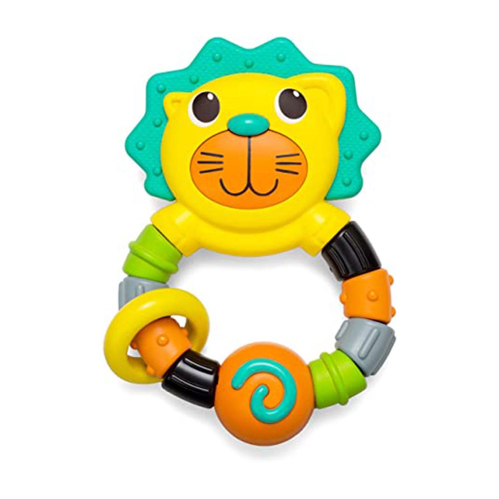 دندان گیر جغجغه ای نوزاد اینفنتینو Infantino مدل Lion Teether