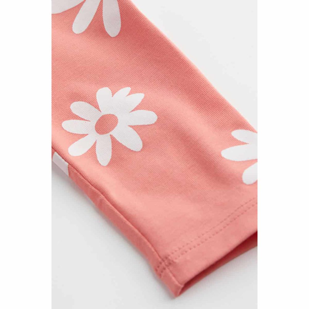 شلوار نوزادی برند اچ اند ام مدل Floral Leggings