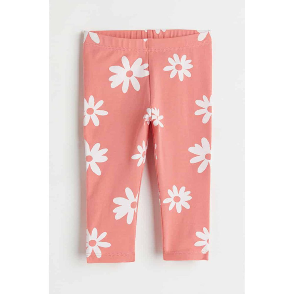 شلوار نوزادی برند اچ اند ام مدل Floral Leggings