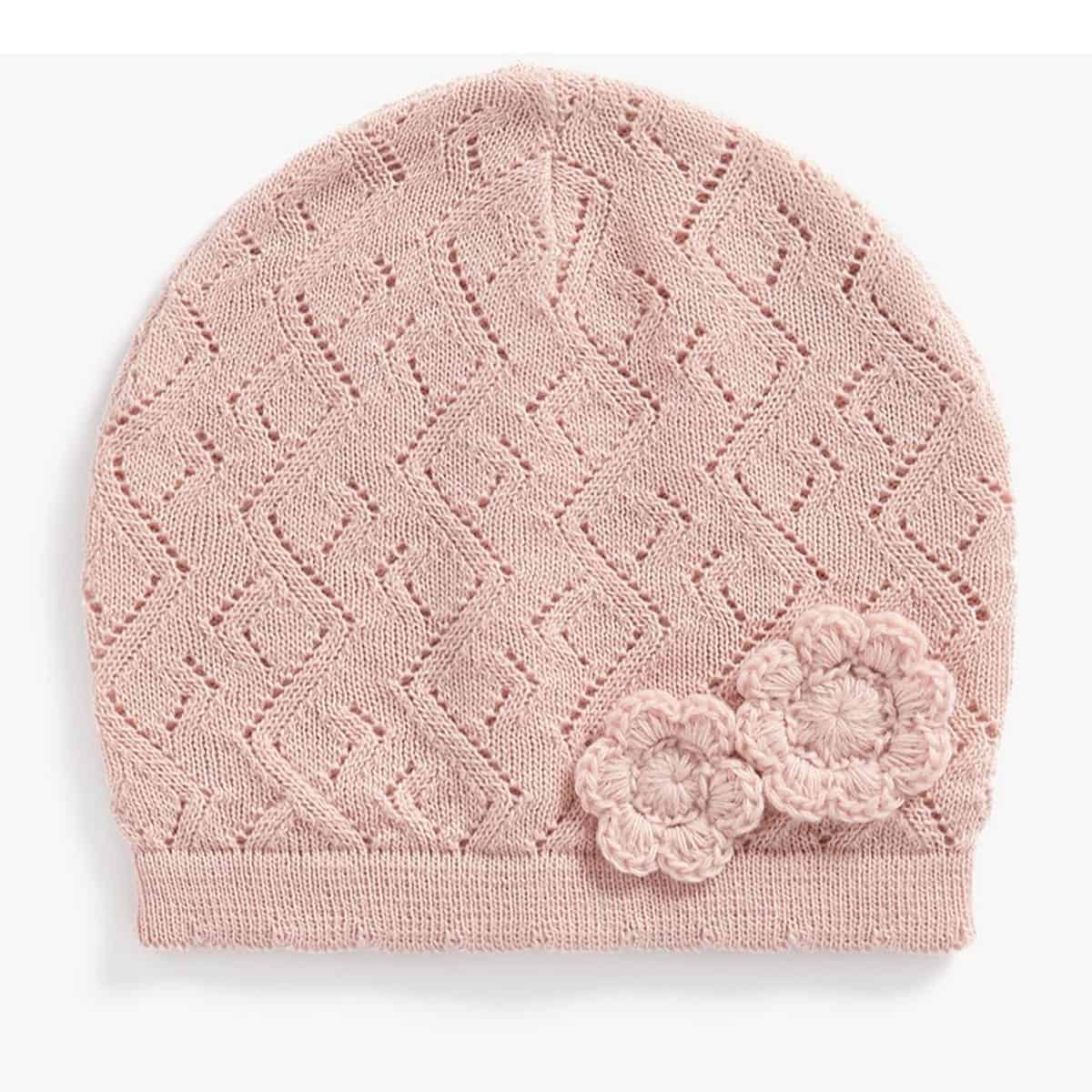 کلاه بافتنی بچه گانه دخترانه مادرکر مدل Pointelle Hat