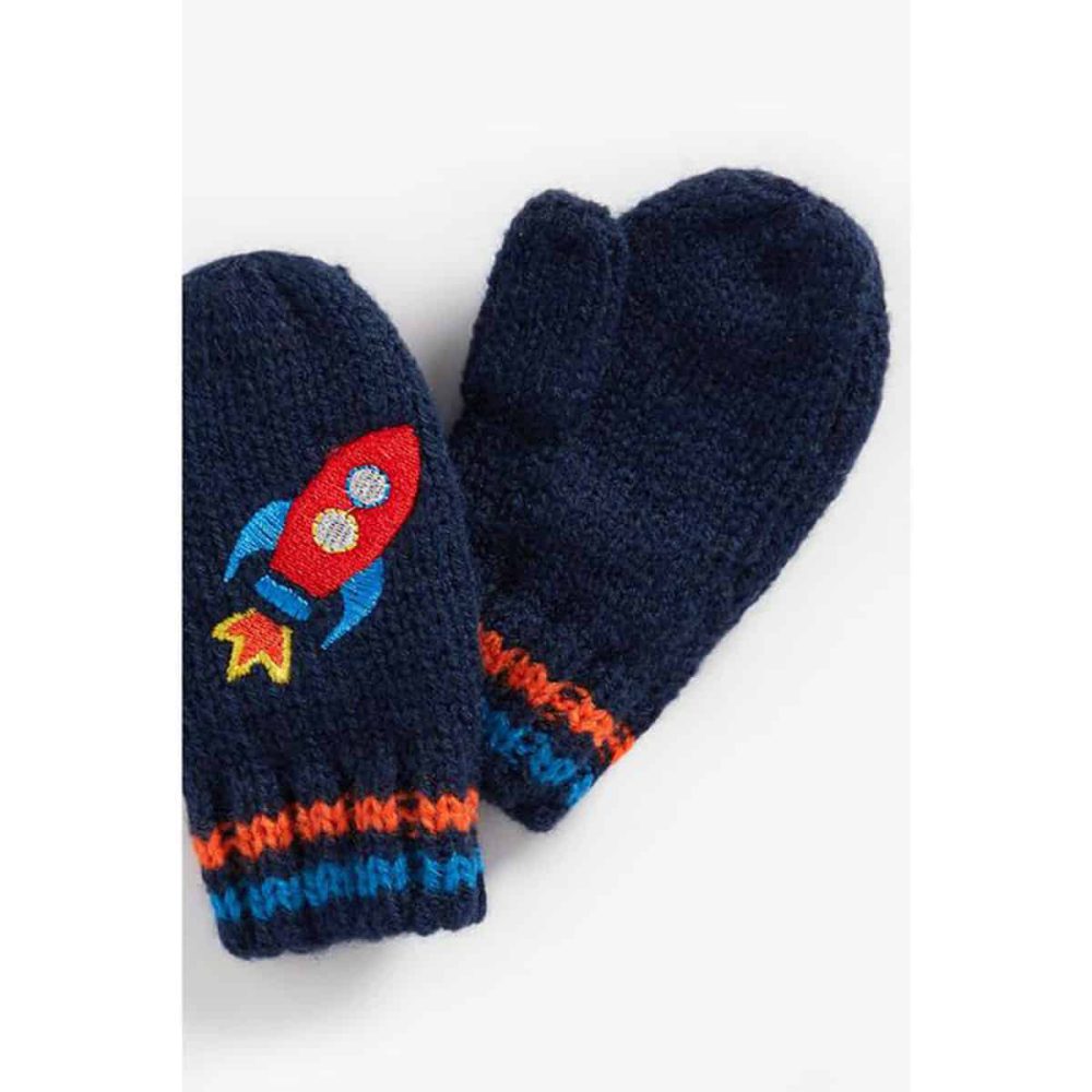 دستکش و کلاه بچه گانه پسرانه مادرکر مدل Rocket Knitted