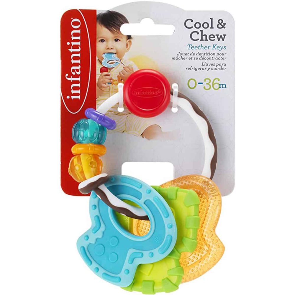 دندان گیر جغجغه ای نوزاد اینفنتینو Infantino مدل Teether Keys