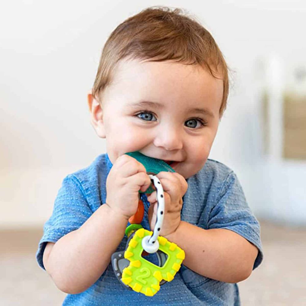 دندان گیر جغجغه ای نوزاد اینفنتینو Infantino مدل Teether Keys