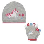 دستکش و کلاه بچه گانه دخترانه مادرکر مدل Unicorn Magic