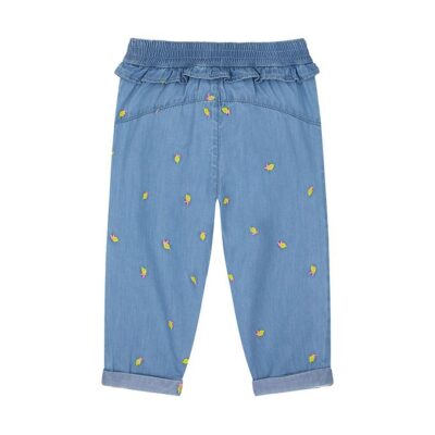 شلوار جین نوزادی برند مادرکر مدل Lemon Embroidered