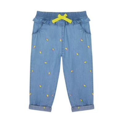 شلوار جین نوزادی برند مادرکر مدل Lemon Embroidered