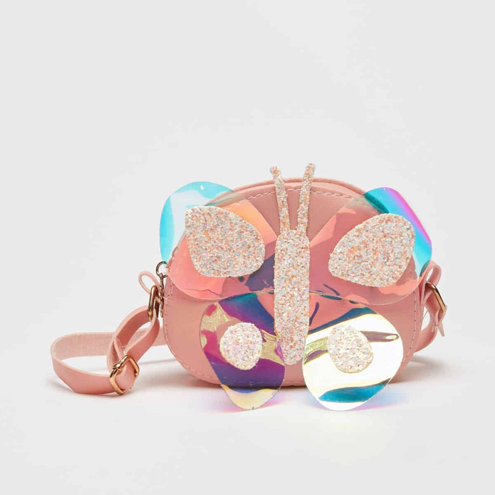 کیف دخترانه بچه گانه برند مکس مدل Embellished Butterfly-4