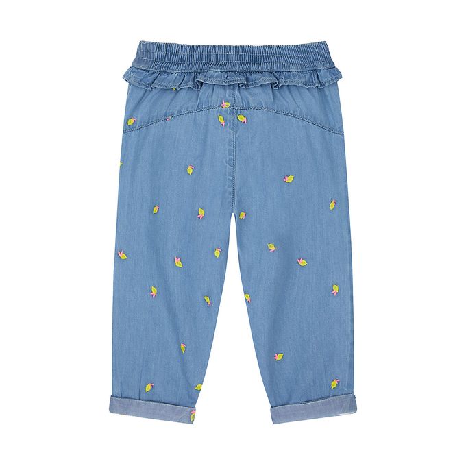 شلوار جین نوزادی برند مادرکر مدل Lemon Embroidered