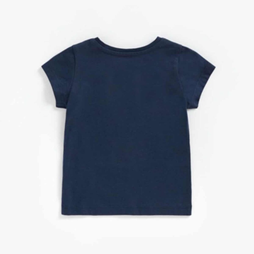 تیشرت نوزادی دخترانه مادرکر مدل Navy Leopard