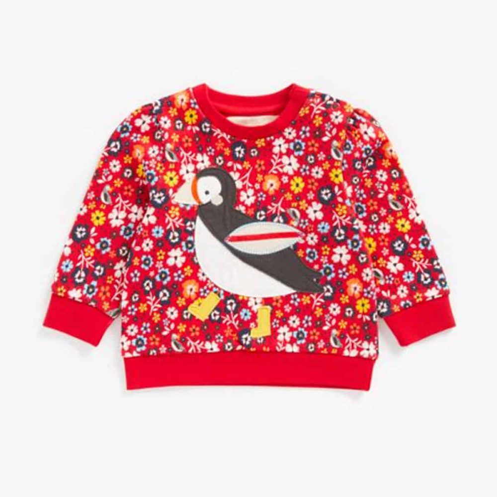 بلوز نوزادی دخترانه مادرکر مدل Floral Puffin