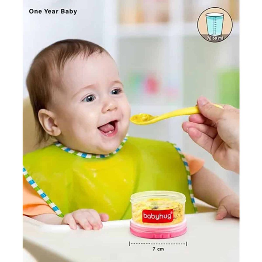 ظروف نگهدارنده غذای کودک برند Babyhug مدل 4 Racks