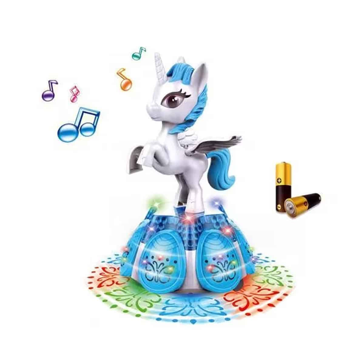 اسباب بازی یونیکورن موزیکال حرکتی مدل Unicorn 5D