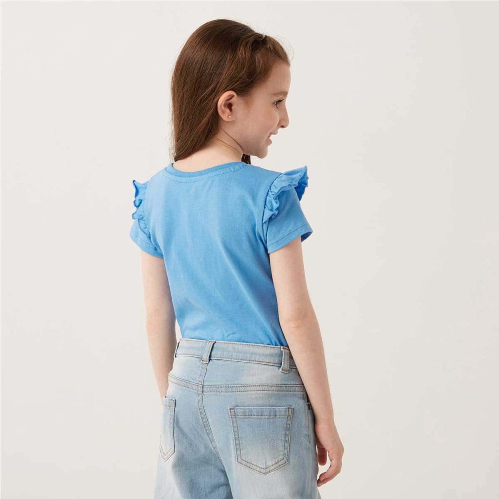 تیشرت دخترانه بچه گانه مکس مدل Embroidered