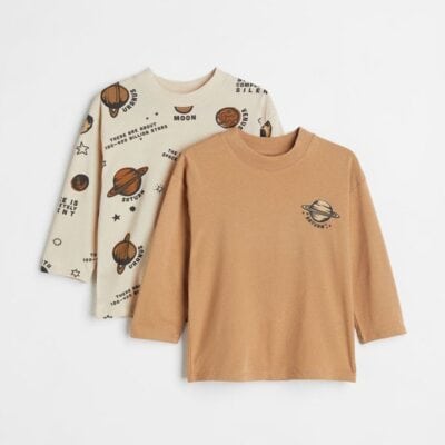 بلوز پسرانه بچه گانه برند اچ اند ام مدل Planets