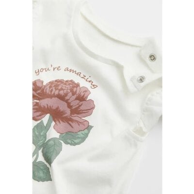 تیشرت نوزاد برند اچ اند ام مدل Rose