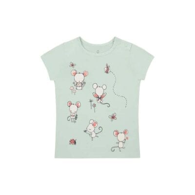 تیشرت نوزادی دخترانه مادرکر مدل Little Mouse