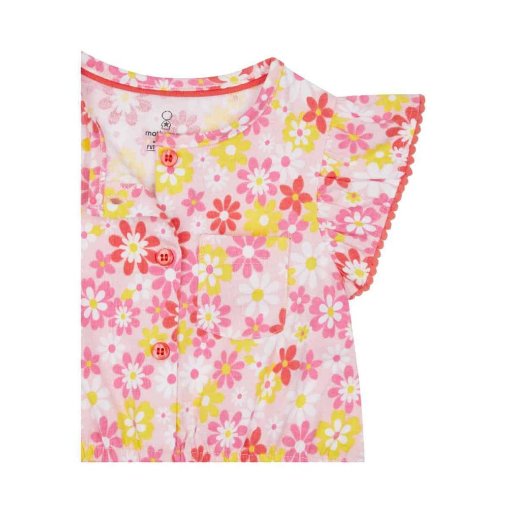سرهمی نوزادی دخترانه مادرکر مدل Floral Playsuit