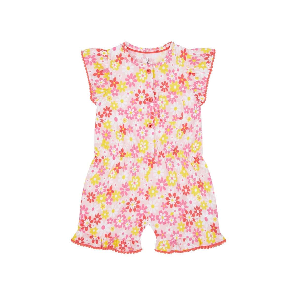 سرهمی نوزادی دخترانه مادرکر مدل Floral Playsuit