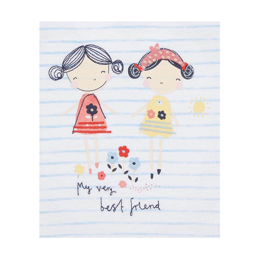 تیشرت نوزادی دخترانه مادرکر مدل Striped