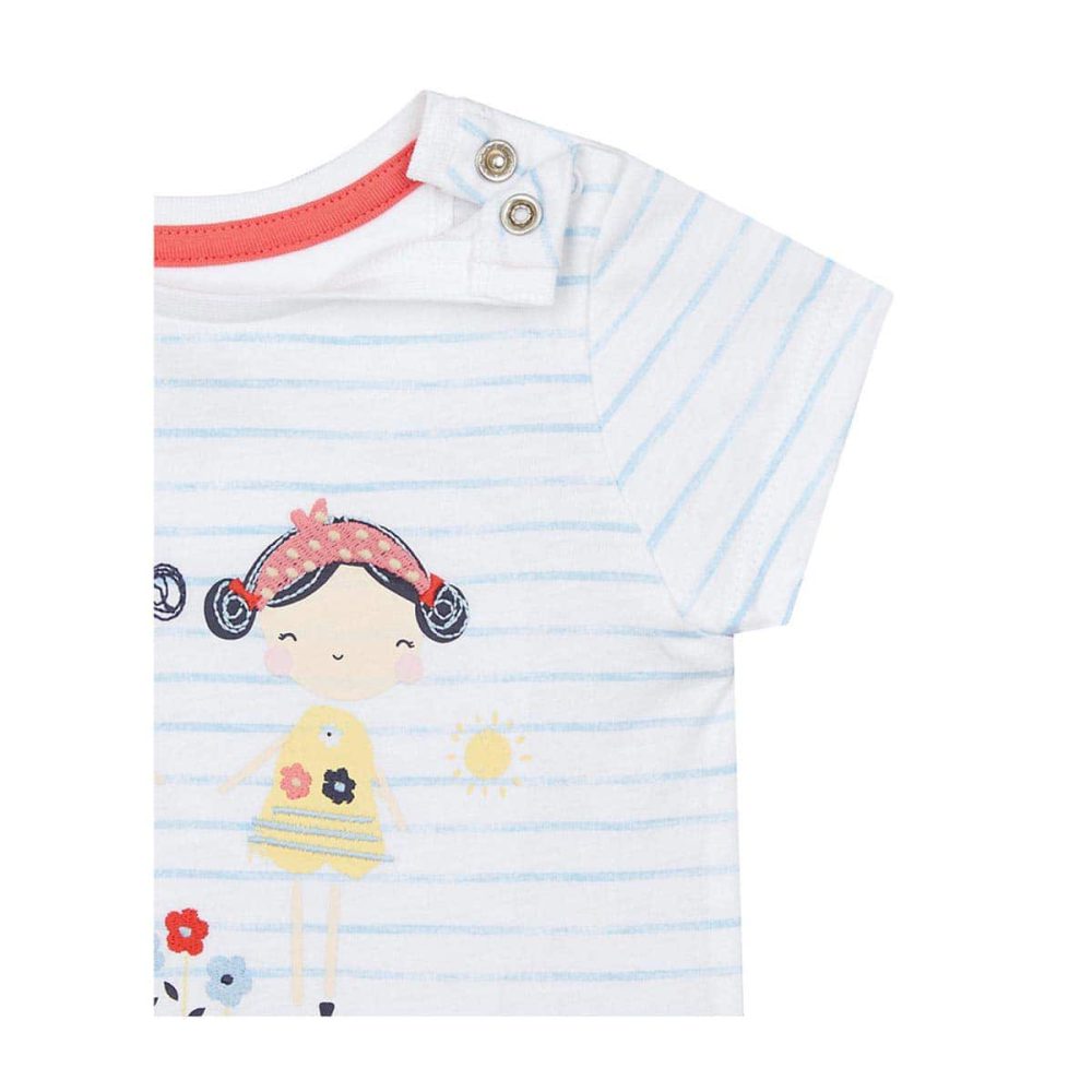 تیشرت نوزادی دخترانه مادرکر مدل Striped