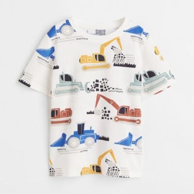 تیشرت پسرانه بچه گانه برند اچ اند ام مدل Road Construction