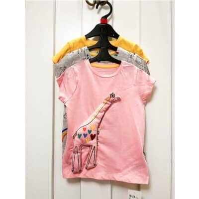 مجموعه سه عددی تیشرت نوزادی دخترانه مادرکر مدل Giraffe