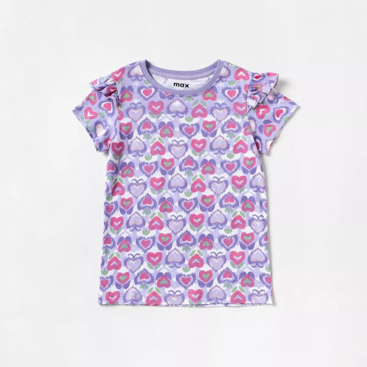 تیشرت دخترانه بچه گانه مکس مدل Ikat Heart